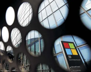  ?? Reuters/Gonzalo Fuentes ?? Microsoft strotzt vor Stärke und sollte es auch weiterhin tun.