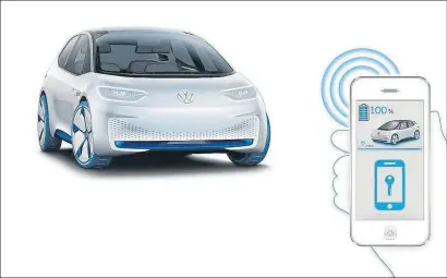  ?? VOLKSWAGEN ?? Identifica­ción personaliz­ada. El prototipo Volkswagen ID reconoce al conductor y sus preferenci­as a través de su llave digital