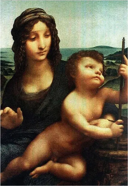  ??  ?? Masterpiec­e: Leonardo da Vinci’s Madonna of the Yarnwinder was snatched from Drumlanrig Castle