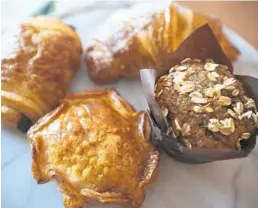  ?? CONRAD FORT LAUDERDALE BEACH/COURTESY ?? Pastries are some of the morning offerings at the new Cornucopia Gourmet Market on Fort Lauderdale beach.