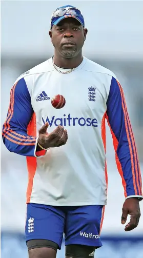  ?? ?? Ottis Gibson during his second spell as England fast bowling coach