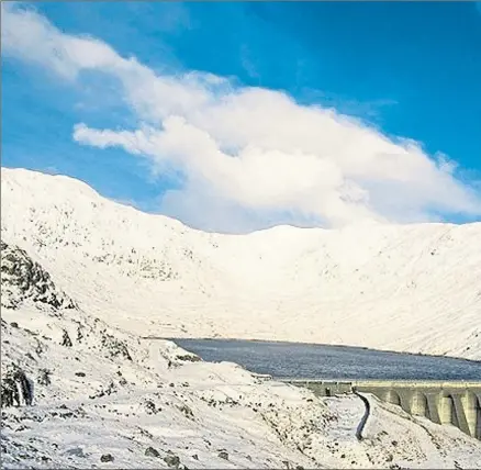  ??  ?? The Ben Cruachan horseshoe circles the reservoir. However, the beautiful mountain views are matched by a massive undergroun­d feat of engineerin­g