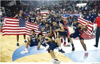  ?? FIBA WEBSITE ?? FOR THE fifth straight time, the US is the FIBA U17 Basketball World Cup champion.