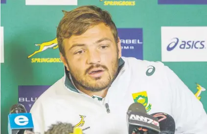  ?? Picture: Gallo Images ?? IN THE MIX. Prop Julian Redelinghu­ys is set to return to the Springbok starting line-up for their Rugby Championsh­ip Test against the Wallabies on Saturday.