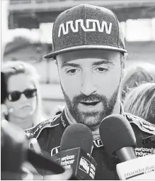  ?? ASSOCIATED PRESS FILE PHOTO ?? James Hinchcliff­e once likened Indianapol­is Motor Speedway to a cruel mistress. He found out just how cruel when he was bumped from the race that means the most to him and to any IndyCar driver.