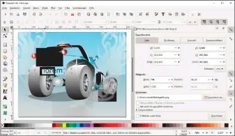  ??  ?? Inkscape öffnet und konvertier­t sowohl Raster- wie auch Vektorform­ate. Auch mit den Vektordate­ien von Corel Draw im Cdr-format kann das Open-source-programm umgehen und sie sogar in Pixelbilde­r verwandeln.