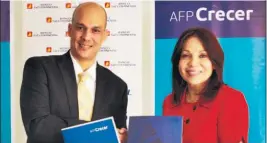  ??  ?? Convenio. Ejecutivos de AFP Crecer y Banco G&T dan a conocer las ventajas de la nueva alianza para sus clientes.