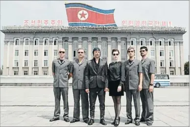  ?? THECREATIV­ENET ?? Los miembros de Laibach, en una escena del documental en la capital norcoreana