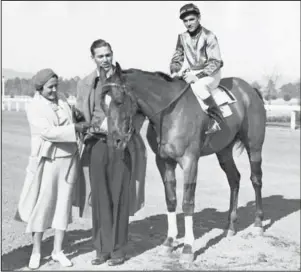  ?? Submitted photo ?? DIZZY: Jay “Dizzy” Dean enjoys a race meet at Oaklawn Park. The Arkansas baseball great and his brother Paul “Daffy” Dean are two of the players that Jim Yeager will discuss in “Baseball in Rural Arkansas” at the Garland County Historical Society meeting at noon Tuesday at the Garland County Library.