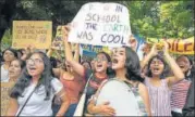  ?? BIPLOV BHUYAN/HT PHOTOT ?? The students and activists on Friday demanded that a ‘climate emergency’ be declared in India.