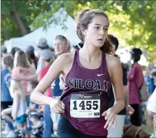  ?? Bud Sullins/Special to the Herald-Leader ?? Siloam Springs senior Chloe McGooden was the top finisher for the Lady Panthers on Saturday during the 2018 Panther Cross Country Classic held on the grounds of Simmons Foods.