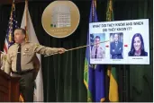  ?? DAMIAN DOVARGANES — THE ASSOCIATED PRESS ?? Los Angeles County Sheriff Alex Villanueva gestures during a news conference Tuesday in Los Angeles.