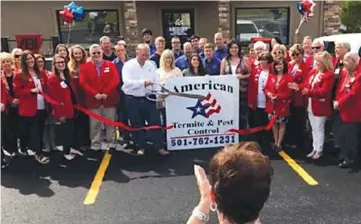  ?? Submitted photo ?? American Termite’s ribbon-cutting at its new location.