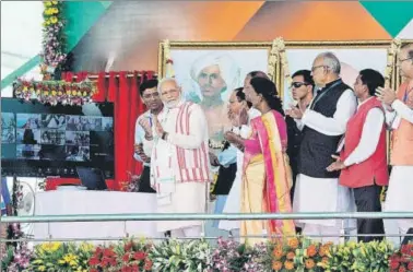  ?? PARWAZ KHAN/HT PHOTOS ?? ■ Prime Minister Narendra Modi launched Ayushman Bharat in Ranchi on September 23.