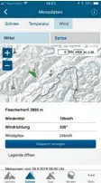  ??  ?? Die App „White Risk“liefert Schnee- und Wetterdate­n sowie Hintergrun­dwissen zur Beurteilun­g der Lawinengef­ahr.