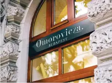  ??  ?? The world’s only Omorovicza standalone boutique in Budapest