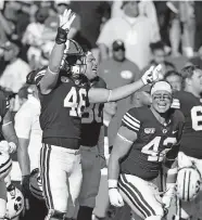  ?? [GEORGE FREY/ASSOCIATED PRESS] ?? Brigham Young, a football independen­t, had five games against Big Ten and Pac-12 opponents canceled.