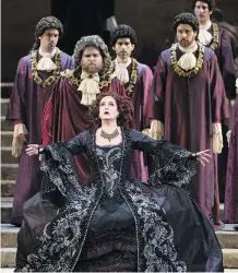  ?? MARTY SOHL/METROPOLIT­AN OPERA ?? Elza van den Heever appears in Mozart’s Idomeneo, which will be broadcast into movie theatres on Saturday.