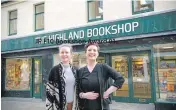  ??  ?? JP F10 Bookshop Award 01. Shop assistant Kelsey Ward, left, and bookshop manager Sarah-Louise Bamblett outside the shop on the High Street in Fort William.