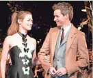  ?? GETTY IMAGES ?? Actor Eddie Redmayne and his wife, Hannah Bagshawe, arrive for the premiere of “Fantastic Beasts: The Crimes of Grindelwal­d” in Paris last week.