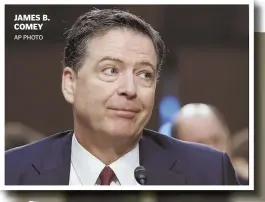  ?? AP PHOTO ?? JAMES B. COMEY