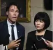  ??  ?? Minister of Health Ginette Petitpas Taylor, right, and Eric Hoskins will work on a strategy for national pharmacare.