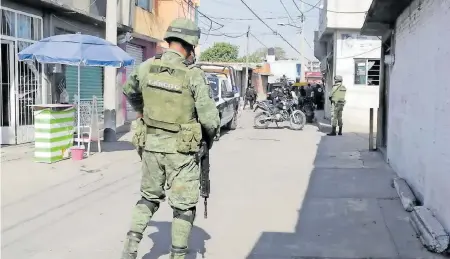  ?? /PEDRO ALONSO ?? El despliegue fue realizado en torno a dos calles