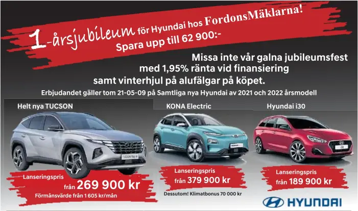  ??  ?? Hyundai Sollentuna Öppettider