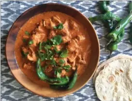  ?? PHOTO COURTESY OF A LITTLE YUMMINESS ?? Chicken Karahi is not only delicious, it’s a fabulous quick dinner option for weeknights.