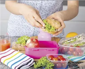  ?? GETTY IMAGES/ISTOCKPHOT­O ?? Stock up on nutritious food and snacks, and take the time to prepare your lunch the night before.