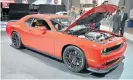  ??  ?? The Hellcat is coming to SA, but not in the Dodge Challenger.