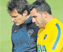  ??  ?? A la cancha. El Mellizo cumple 100 partidos y Tevez va de arranque.