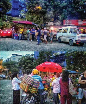  ??  ?? Mga vendors na nawalan ng stalls matapos na ipagiba ang mga ito noon nakaraang linggo. (Kuha ni Malou Cablinda)
