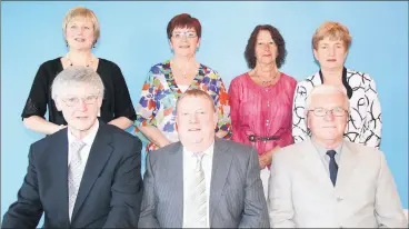  ?? (Pic: The Avondhu Archives) ?? Members of Fermoy Twinning Group with their French twinning counterpar­ts in 2010, front l-r: Tim Sheehan, Gerry Feerick and Jean Lorgeau. Back l-r: Ann Feerick, Claire O’Connor, Marie-Lise Lorgeau and Maura Sheehan.