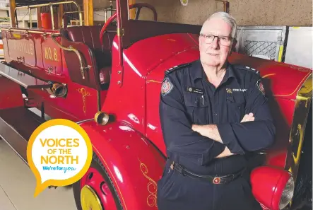  ?? Picture: SCOTT RADFORD- CHISHOLM ?? NEXT STEP: Wulguru station officer Michael Quinlan is retiring from the QFES but not fighting fires.