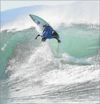  ?? Picture: WSL ?? POWER CUTBACK: Jadson Andre, of Brazil, advances to Round 3 of the Corona Open J-Bay in pumping waves at Supertubes in Jeffreys Bay yesterday