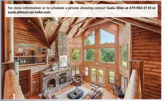  ??  ?? For more informatio­n or to schedule a private showing contact Suzie Allen at 479-903-3110 or suzie.allen@crye-leike.com.