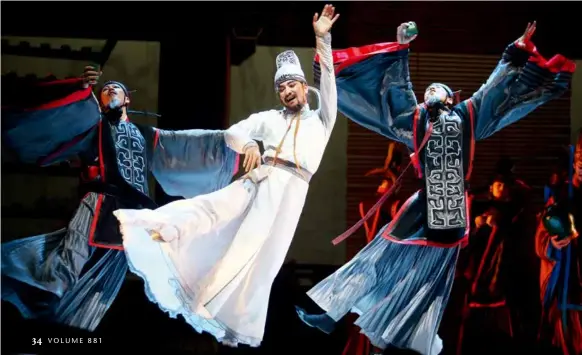  ?? VCG ?? A still from the dance drama Li Bai produced by the China National Opera & Dance Drama Theater. The China National Opera & Dance Drama Theater offered an online performanc­e season from January 29 to mid-march, 2021. The theater brought many of its classic and original dance dramas such as Li Bai and Confucius as well as folk music concerts online. Videos and posts on overseas social media platforms reached 130 million people, and videos have been viewed more than 25 million times. Online performing arts have become a major tool for cultural exchange between China and foreign countries amid the COVID-19 pandemic.