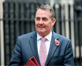  ??  ?? Above: Liam Fox