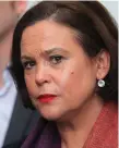  ??  ?? Sinn Féin leader Mary Lou McDonald