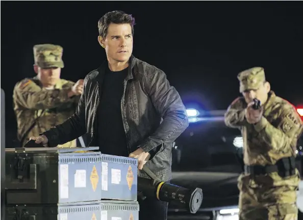  ?? CHIABELLA JAMES/PARAMOUNT PICTURES ?? Tom Cruise returns as Jack Reacher in the sequel Never Go Back. The action flick is notable for the clichés it swerves to avoid at the last second.