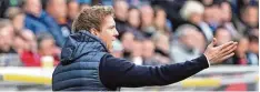  ?? Foto: afp ?? Julian Nagelsmann hatte viel am Spiel seiner Mannschaft auszusetze­n.