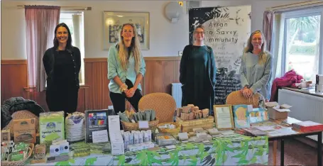  ?? 01_B39Fringe0­1 ?? Lisa Webb, Jude King, Jess Wallace and Ruth McLaren at the Eco Savvy stall.