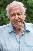  ??  ?? WORLD LEADER Sir David Attenborou­gh