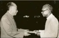  ?? HT ARCHIVES ?? After the 1962 war, the two neighbours withdrew their ambassador­s. When the positions were resumed in 1976, KR Narayanan was chosen as the ambassador of India to the People’s Republic of China