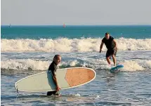  ??  ?? The Surfing for Farmers group launched in Gisborne last year to offer farmers surf lessons and a healthy outlet for stress.