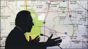  ?? Lawrence K. Ho Los Angeles Times ?? REDRAWING federal and state legislativ­e districts is a task performed every 10 years, as in 2011, above.