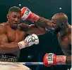  ??  ?? Carlos Takam gave Anthony Joshua plenty of problems during their world title fight last October.