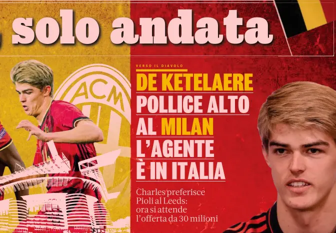  ?? ?? Charles De Ketelaere Nato a Bruges, in Belgio, il 10 marzo 2001, cresce nel club della sua città, con cui debutta tra i profession­isti nel 2019. Con la maglia dei nerazzurri di Bruges ha vinto 4 trofei: tre campionati belgi e una Supercoppa. Nell’ultima stagione ha giocato 49 partite (18 gol). In nazionale 8 presenze e una rete (contro l’Italia in Nations League)