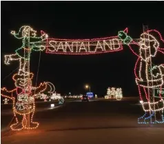  ?? (Special to The Commercial/ explorePin­eBluff.com) ?? The Enchanted Land of Lights & Legends at Regional Park features more than 240 light displays in the state’s largest drive-thru exhibit.